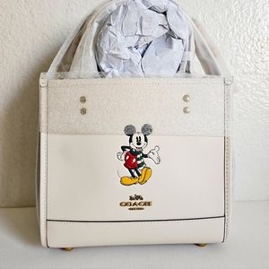 NWT Disney X Coach Dempsey Tote 22 w/ Mickey Mouse